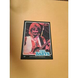 Vintage 1979 The Babys Trading Card #57 London Rock Band Collectible